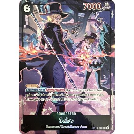 Sabo (120) (English Version 3rd Anniversary Set) (OP13-120) - One Piece Promotion Cards Foil
