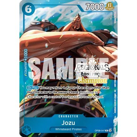 Jozu (Regionals Champion Card Set 26-27 Vol.2) (OP08-047) - One Piece Promotion Cards Foil