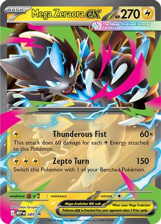 Mega Zeraora ex - 089 89 - ME Mega Evolution Promo Holofoil