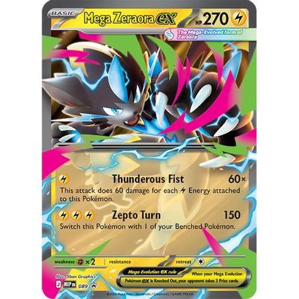 Mega Zeraora ex - 089 89 - ME Mega Evolution Promo Holofoil