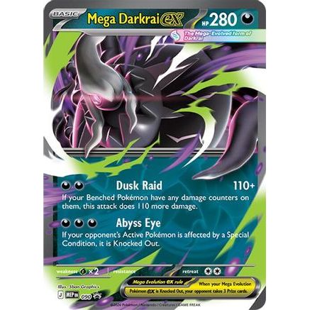 Mega Darkrai ex - 090 90 - ME Mega Evolution Promo Holofoil