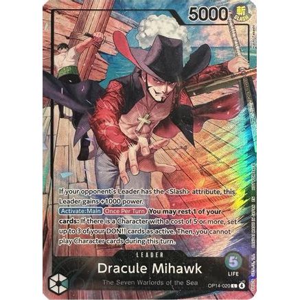 Dracule Mihawk (2026 PSA Magazine Promo) (OP14-020) - One Piece Promotion Cards Foil