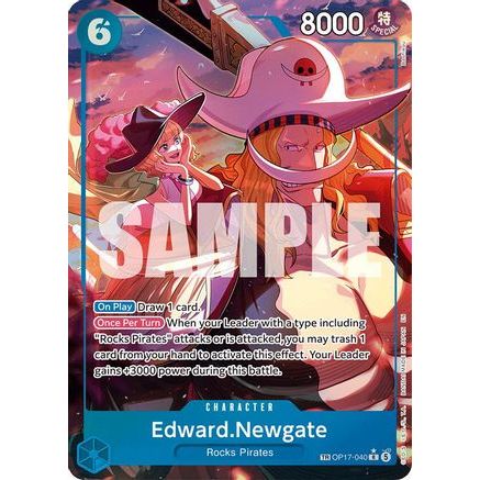 Edward.Newgate (040) (TR) (OP17-040) - The World's Strongest Warriors Foil