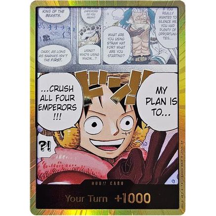 DON!! Card (Alternate Art) (Gold) - The World's Strongest Warriors Foil