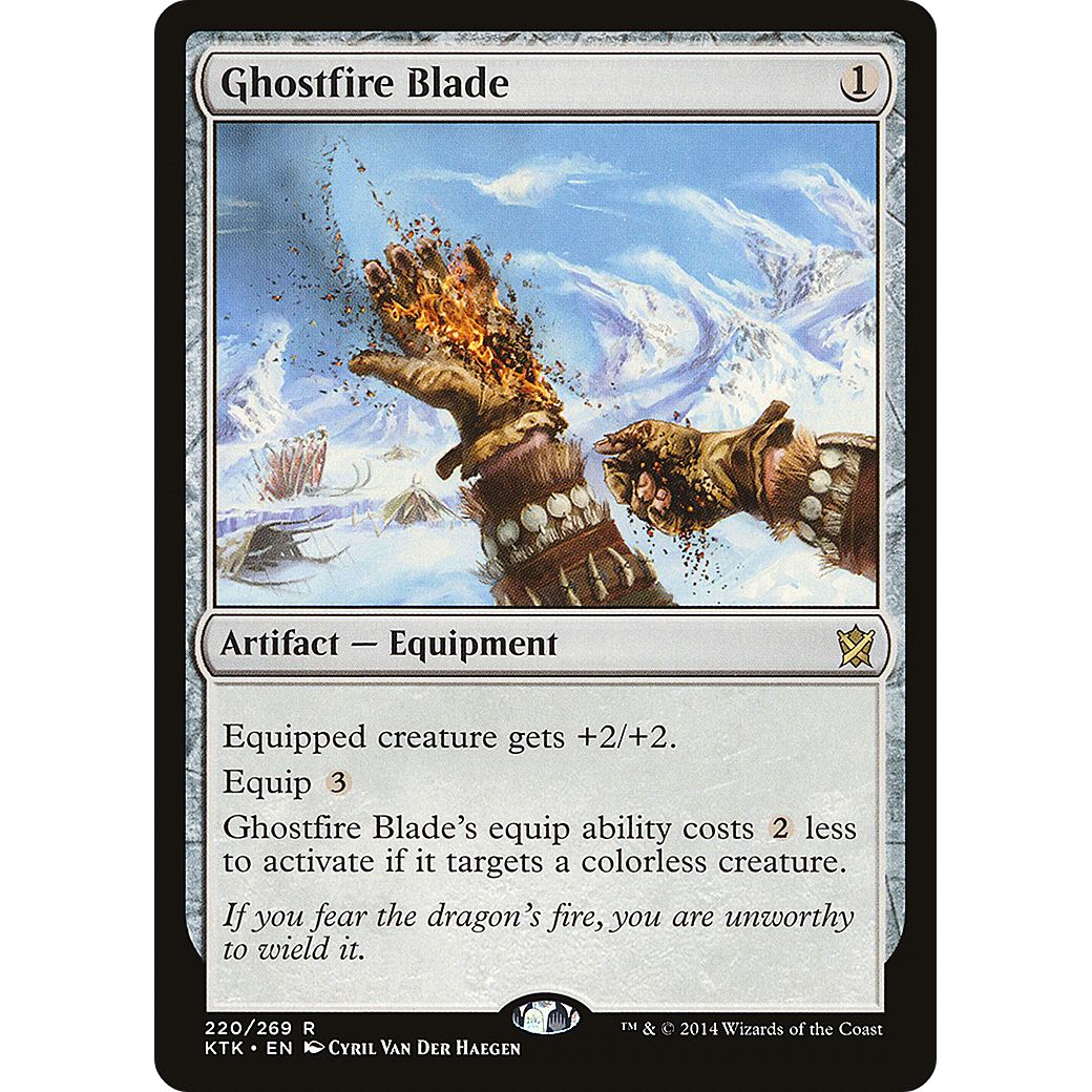 Ghostfire Blade (KTK-220) - Khans of Tarkir