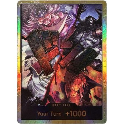 DON!! Card (Alternate Art) (The Four Emperors) (Gold) - The World's Strongest Warriors Foil