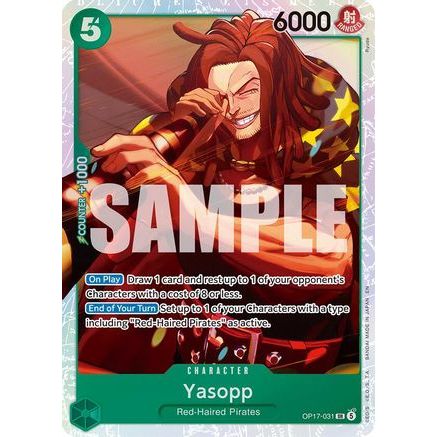 Yasopp (OP17-031) - The World's Strongest Warriors Foil