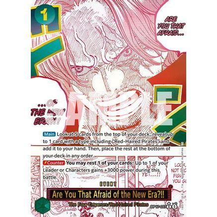 Are You That Afraid of the New Era?! (Alternate Art) (OP17-037) - The World's Strongest Warriors Foil