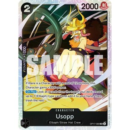 Usopp (OP17-080) - The World's Strongest Warriors Foil