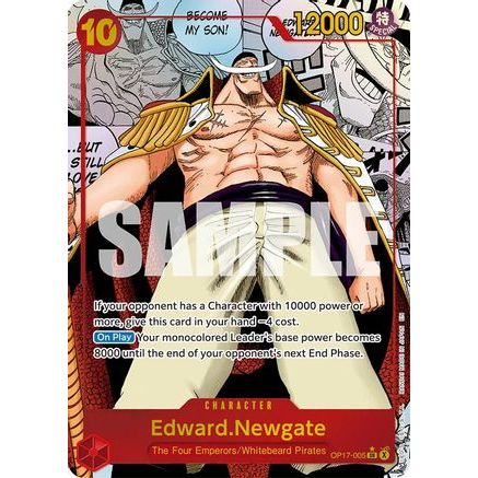 Edward.Newgate (005) (Manga) (OP17-005) - The World's Strongest Warriors Foil
