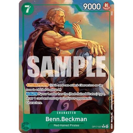 Benn.Beckman (Alternate Art) (OP17-027) - The World's Strongest Warriors Foil