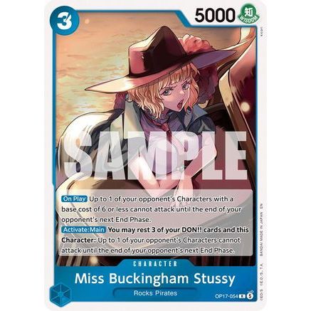 Miss Buckingham Stussy (OP17-054) - The World's Strongest Warriors Foil
