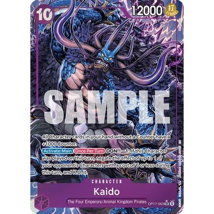 Kaido (063) (Alternate Art) (OP17-063) - The World's Strongest Warriors Foil