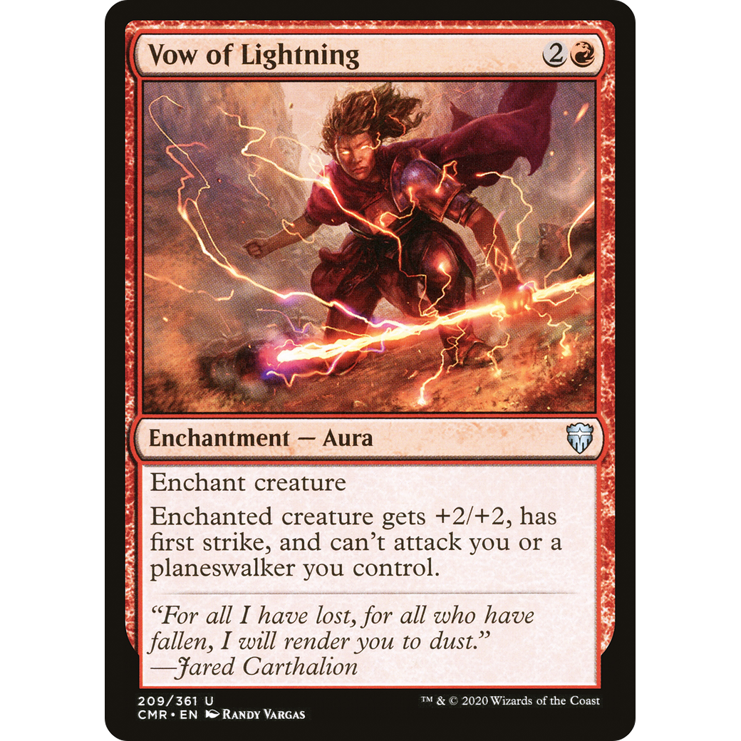 Vow of Lightning (CMR-209) - Commander Legends Foil