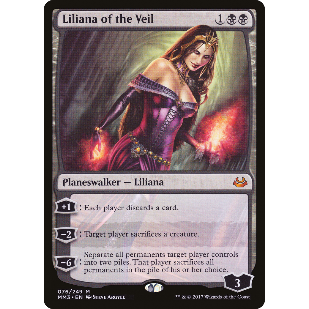 Liliana of the Veil (MM3-076) - Modern Masters 2017