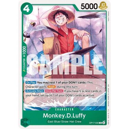 Monkey.D.Luffy (030) (OP17-030) - The World's Strongest Warriors