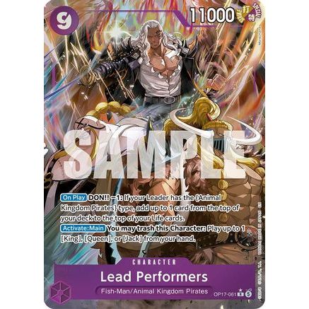 Lead Performers (Alternate Art) (OP17-061) - The World's Strongest Warriors Foil