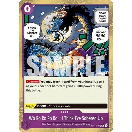 Wo Ro Ro Ro Ro... I Think I've Sobered Up (OP17-076) - The World's Strongest Warriors Foil