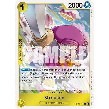 Streusen (113) (OP17-113) - The World's Strongest Warriors Foil