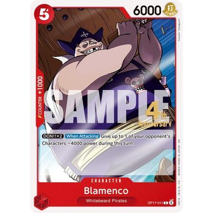 Blamenco (OP17-011) - The World's Strongest Warriors Release Event Cards