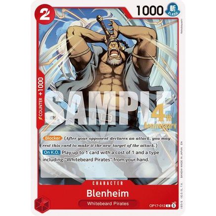 Blenheim (OP17-012) - The World's Strongest Warriors Release Event Cards