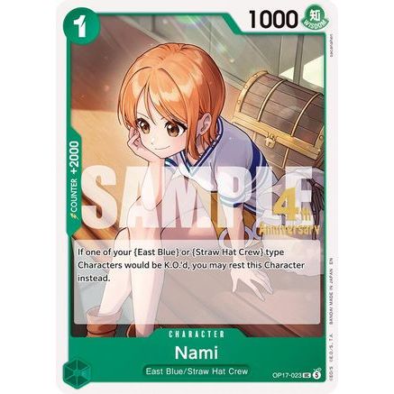 Nami (023) (OP17-023) - The World's Strongest Warriors Release Event Cards