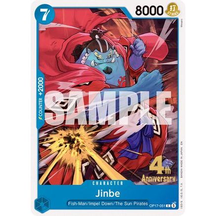 Jinbe (051) (OP17-051) - The World's Strongest Warriors Release Event Cards
