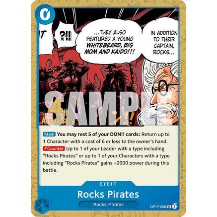 Rocks Pirates (OP17-056) - The World's Strongest Warriors Release Event Cards