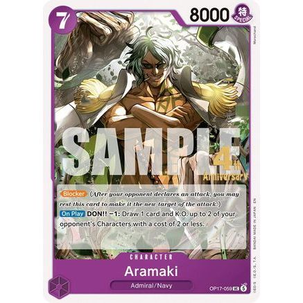 Aramaki (OP17-059) - The World's Strongest Warriors Release Event Cards