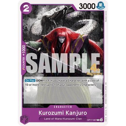 Kurozumi Kanjuro (OP17-067) - The World's Strongest Warriors Release Event Cards