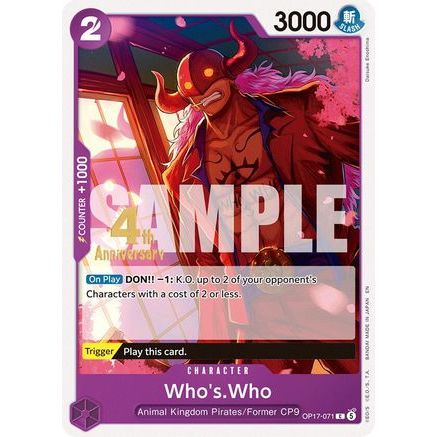 Who's.Who (OP17-071) - The World's Strongest Warriors Release Event Cards