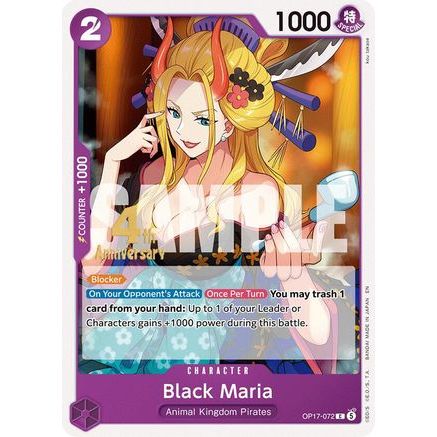 Black Maria (OP17-072) - The World's Strongest Warriors Release Event Cards