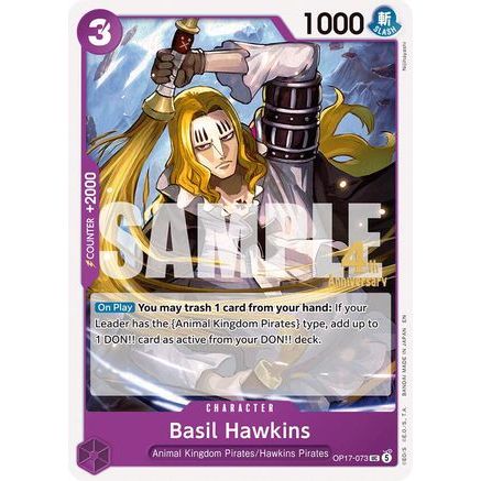 Basil Hawkins (OP17-073) - The World's Strongest Warriors Release Event Cards