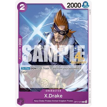 X.Drake (OP17-075) - The World's Strongest Warriors Release Event Cards