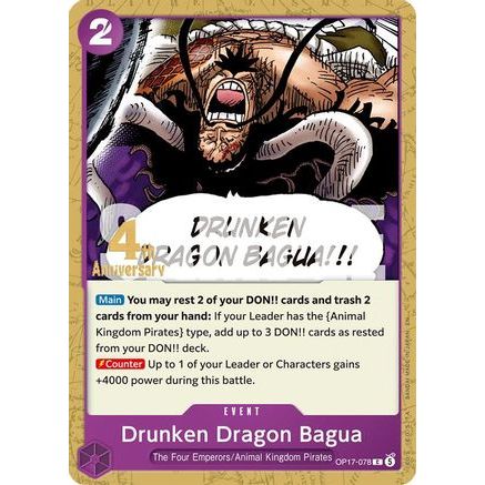 Drunken Dragon Bagua (OP17-078) - The World's Strongest Warriors Release Event Cards