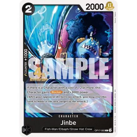 Jinbe (083) (OP17-083) - The World's Strongest Warriors Release Event Cards