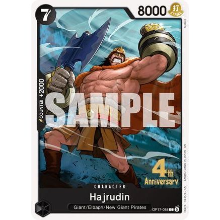 Hajrudin (OP17-088) - The World's Strongest Warriors Release Event Cards