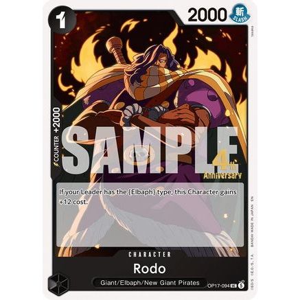Rodo (OP17-094) - The World's Strongest Warriors Release Event Cards
