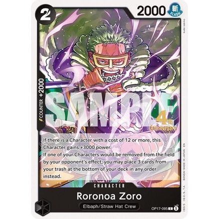 Roronoa Zoro (095) (OP17-095) - The World's Strongest Warriors Release Event Cards