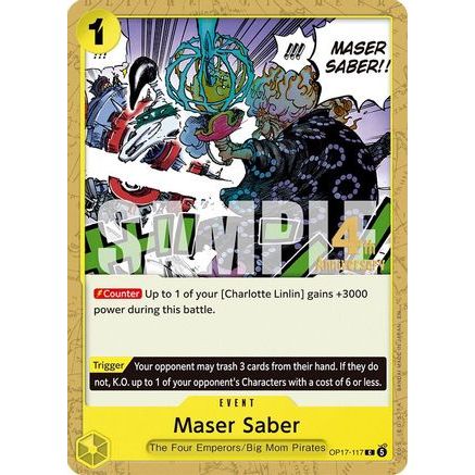 Maser Saber (OP17-117) - The World's Strongest Warriors Release Event Cards