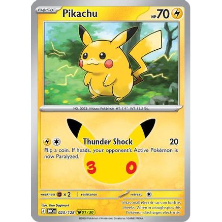 Pikachu - 023/128 23 - ME 30th Celebration Holofoil