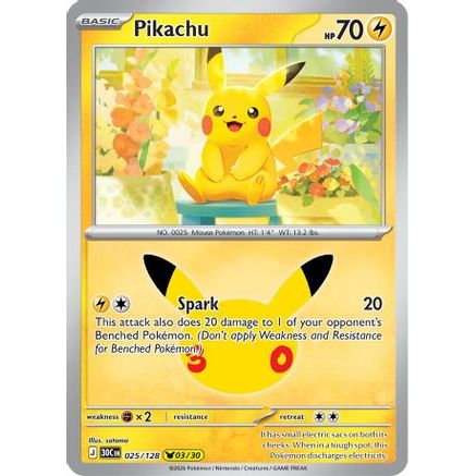 Pikachu - 025/128 25 - ME 30th Celebration Holofoil
