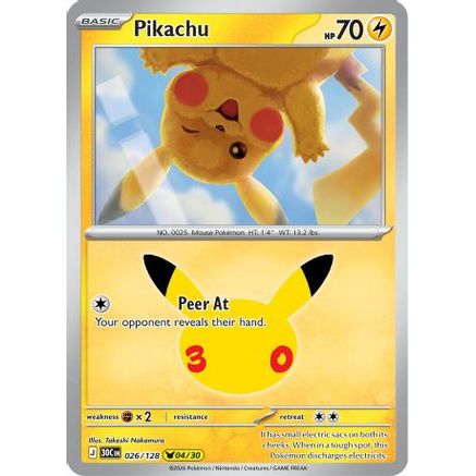 Pikachu - 026/128 26 - ME 30th Celebration Holofoil