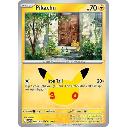 Pikachu - 039/128 39 - ME 30th Celebration Holofoil