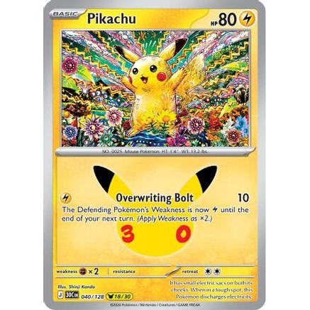 Pikachu - 040/128 40 - ME 30th Celebration Holofoil
