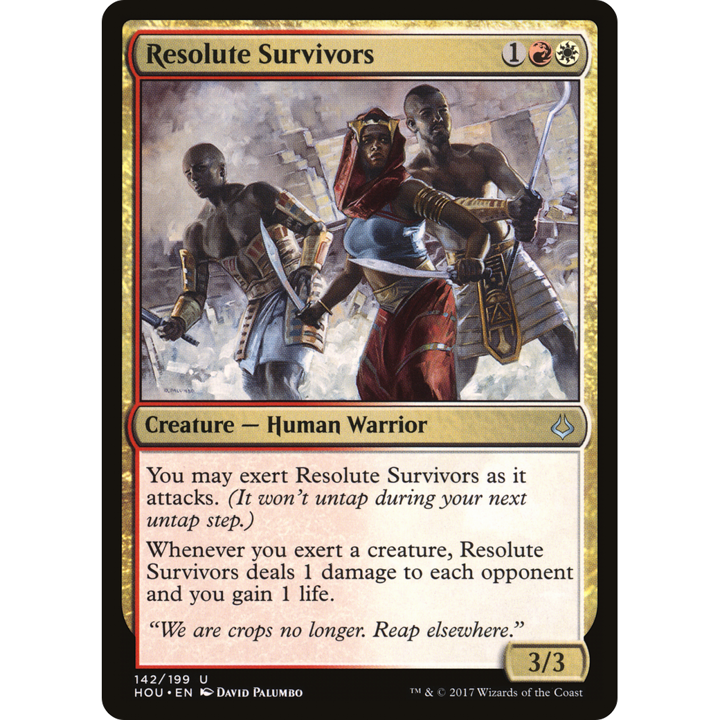 Resolute Survivors (HOU-142) - Hour of Devastation Foil