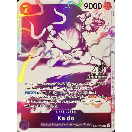 Kaido (4th Anniversary Treasure Campaign Pack) (EB04-030) - One Piece Promotion Cards Foil