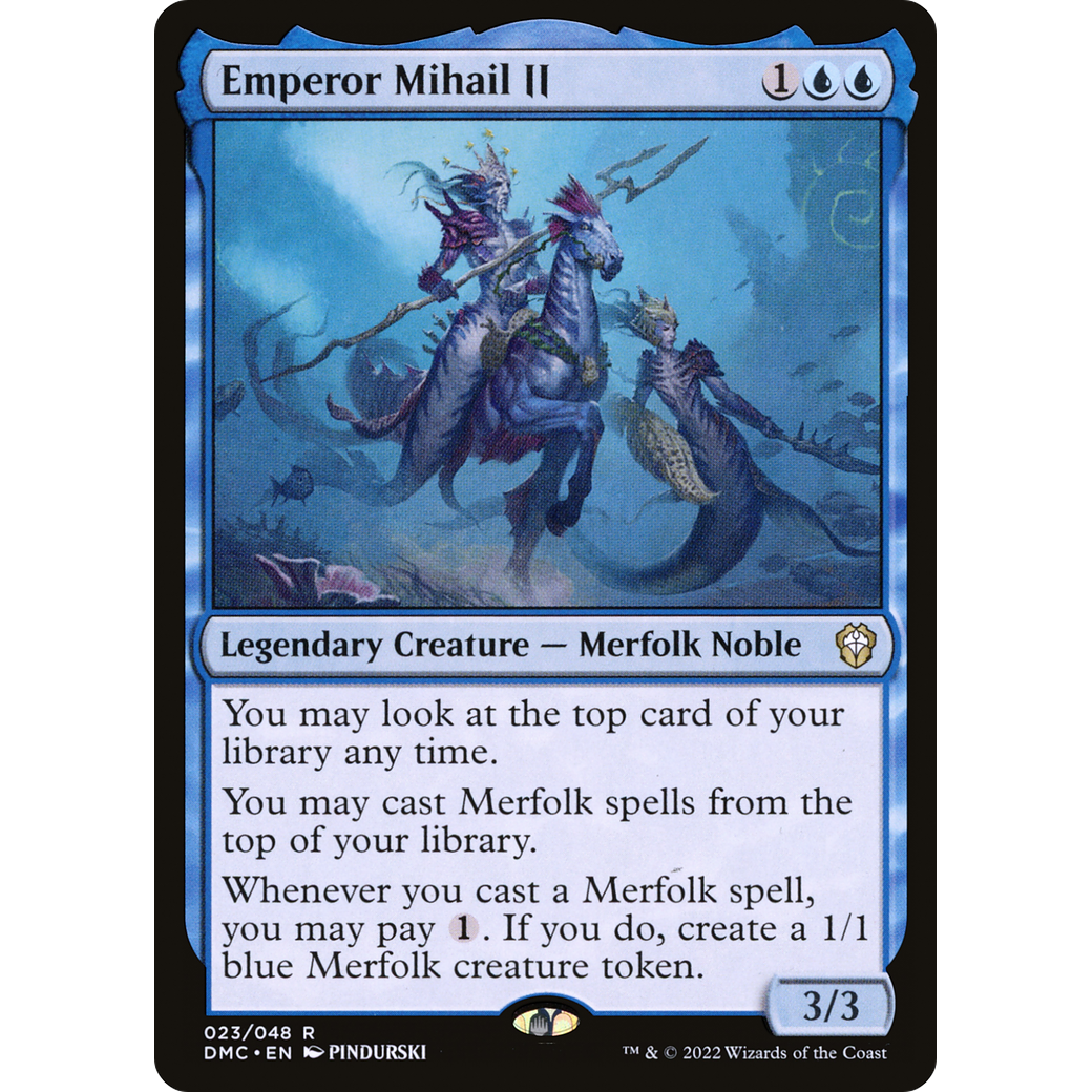 Emperor Mihail II (DMC-023) - Dominaria United Commander Foil