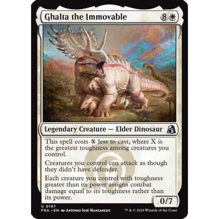 Ghalta the Immovable (FRA-197) - Reality Fracture Foil