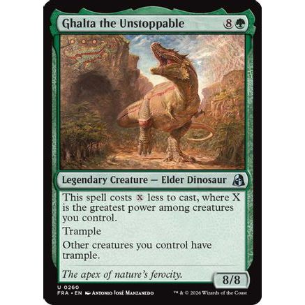 Ghalta the Unstoppable (FRA-260) - Reality Fracture Foil